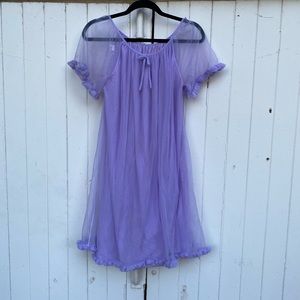 Vintage Purple Babydoll Nightgown